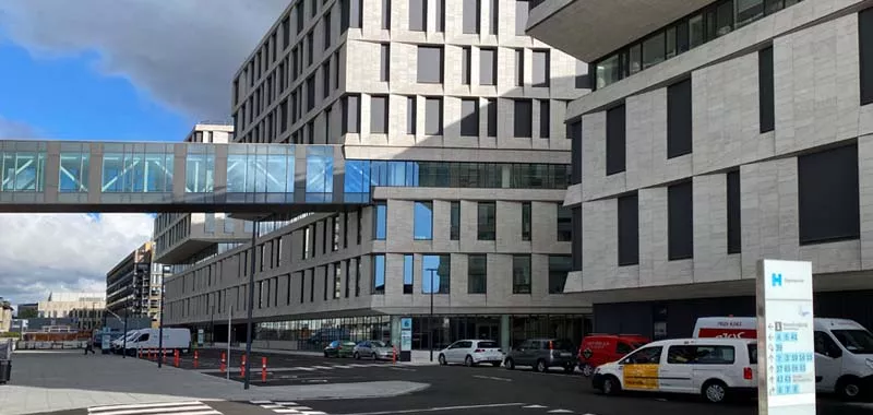 Facade antigraffiti beskyttet rigshospitalet