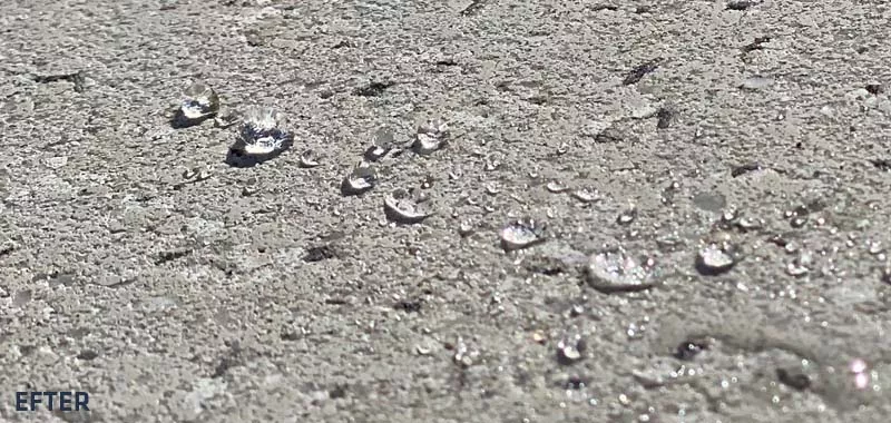 impraegneret overflade indfarvet beton